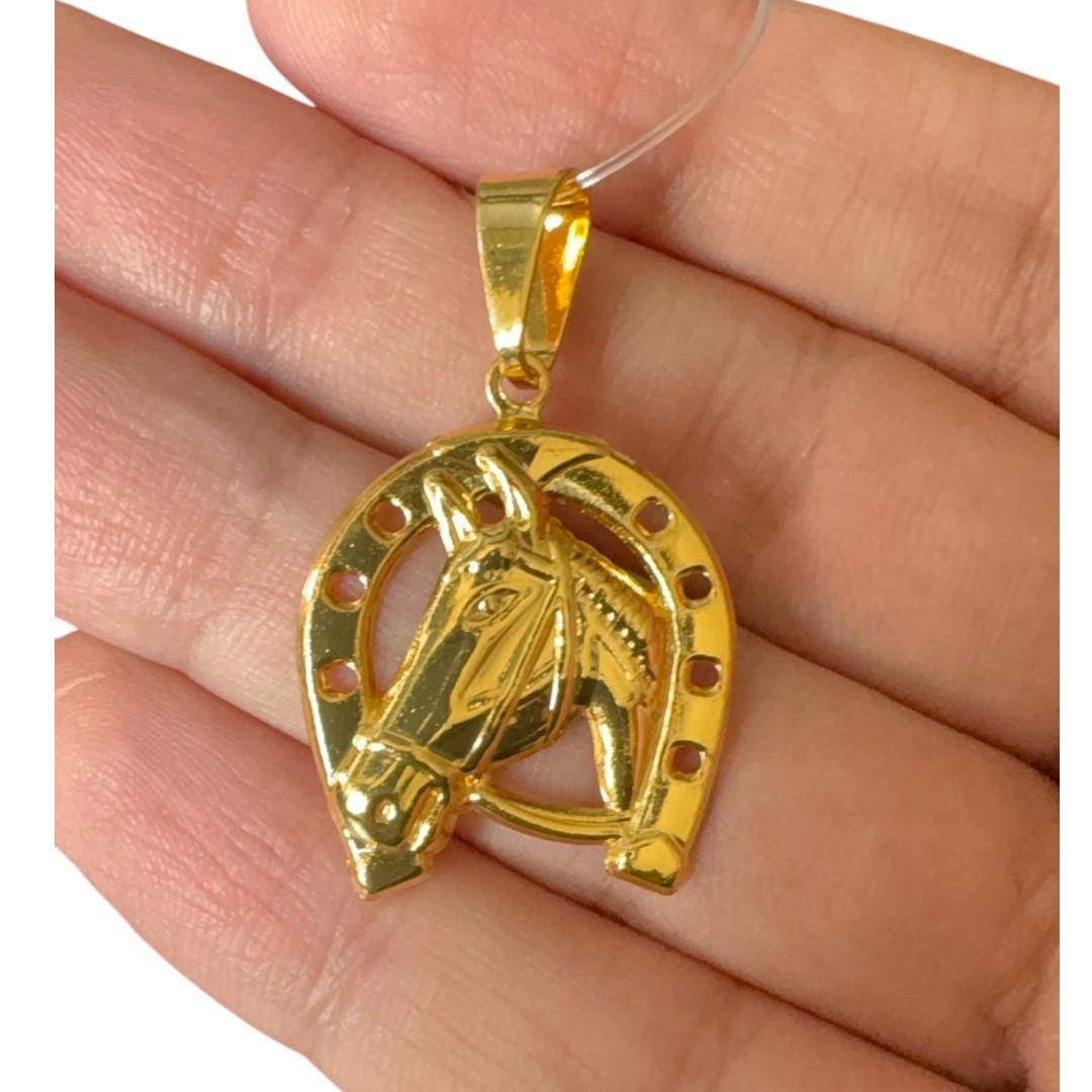 Miniatura Pingente Ferradura M - Banhado A Ouro 18K