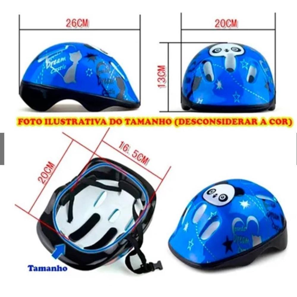 Miniatura Capacete Infantil Bike Mtb Skate Patins Esportes Vermelho