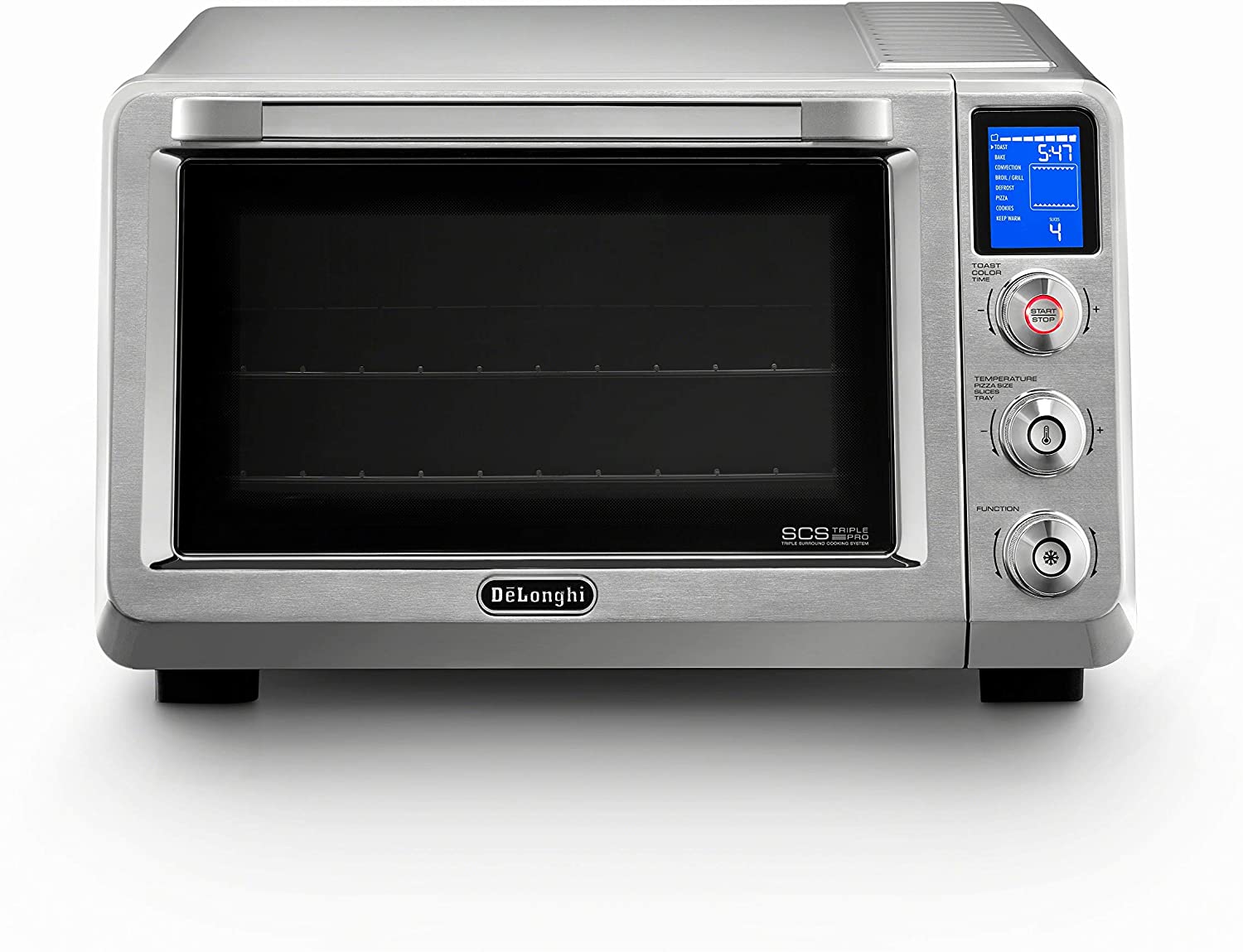DeLonghi Livenza Forno Elétrico de Bancada 24L com Visor LED 1800W110V Aço Inoxidável