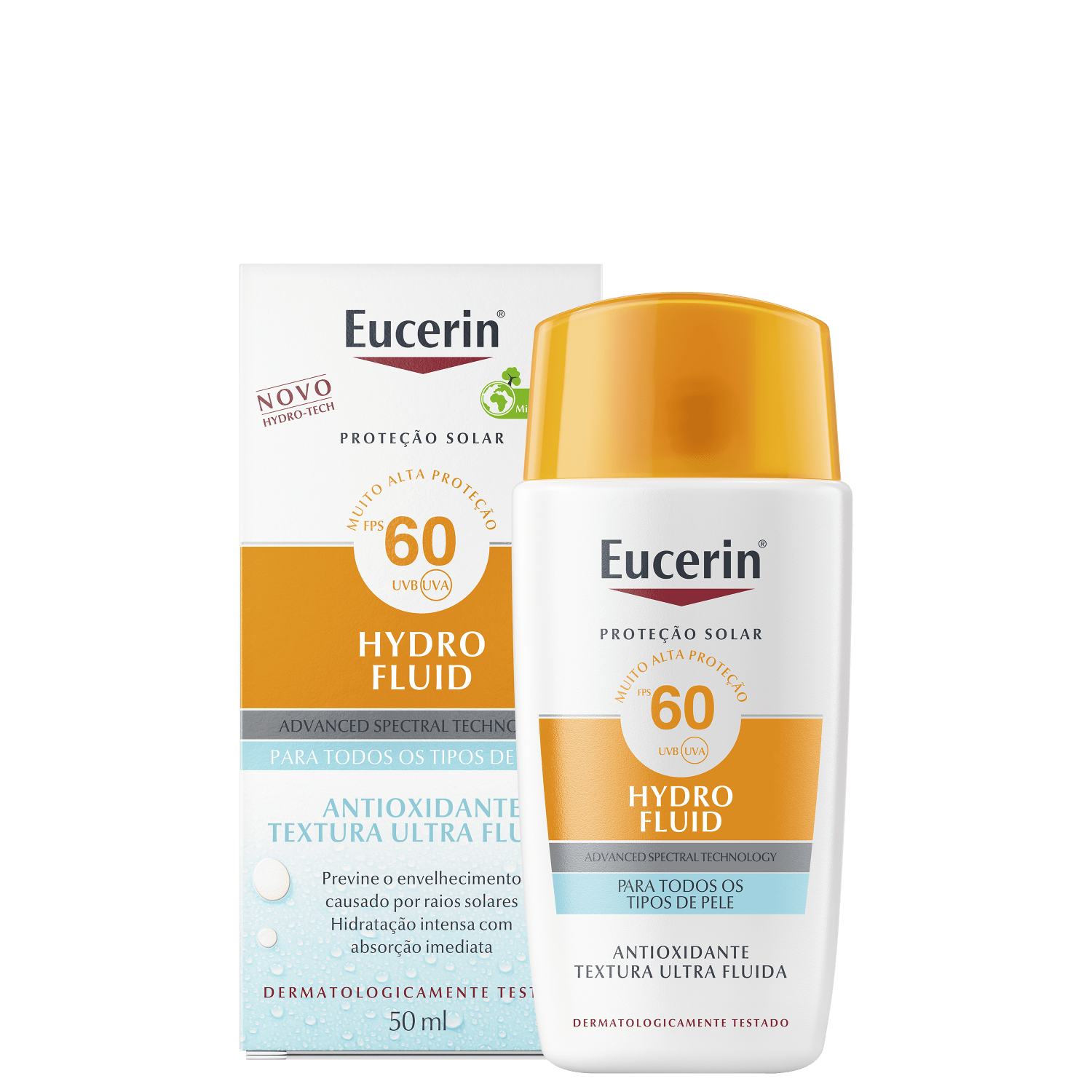 Miniatura Eucerin Sun Hydro Fluid FPS 60 - Protetor Solar Facial 50ml