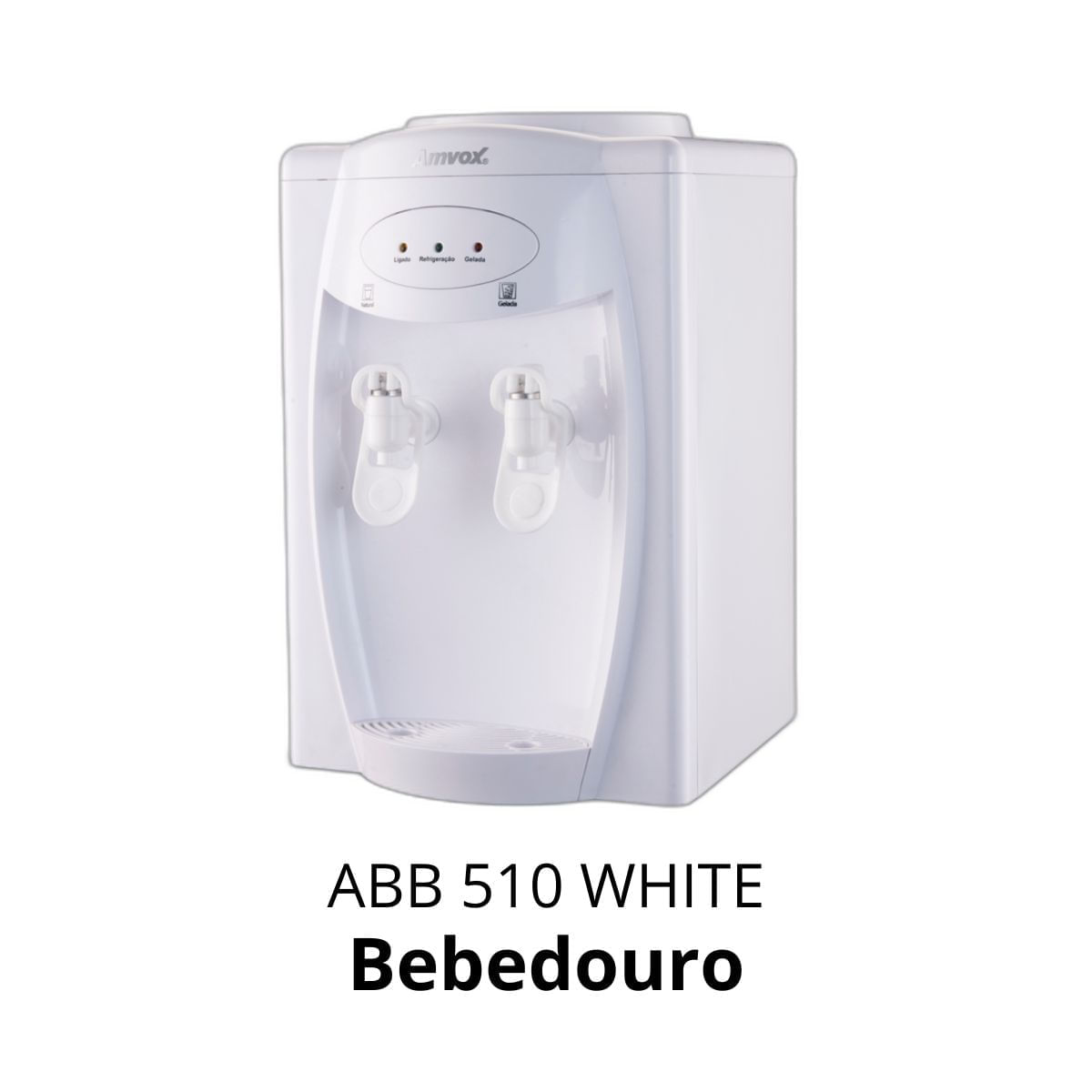 Miniatura Bebedouro Amvox ABB 510 80W Com compressor 1,6 Branco 110v 110V
