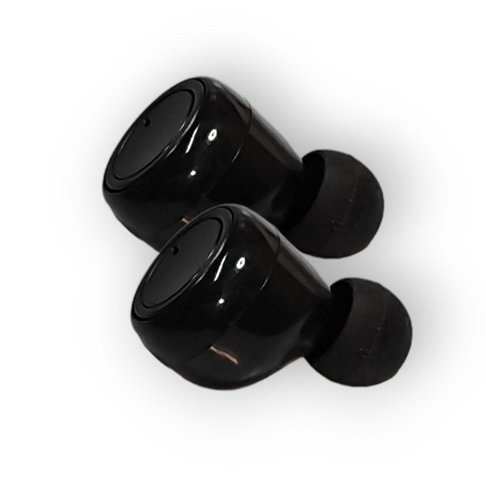 Miniatura Fone Wireless Preto Micro Ponto Qualidade Compatível Com Moto E6