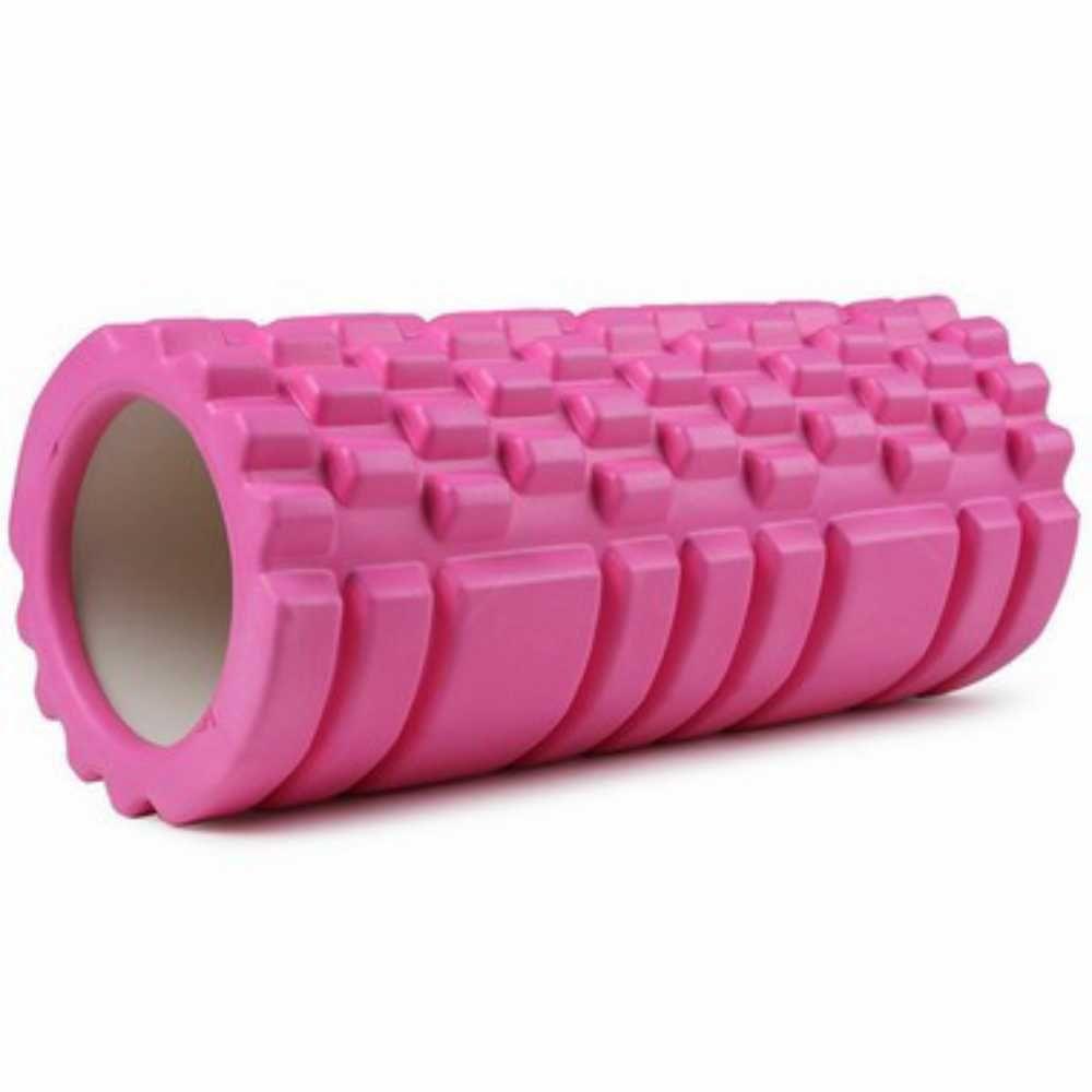 Miniatura Rolo Massagem Foam Roller Liberação Miofascial Crossfit Rosa