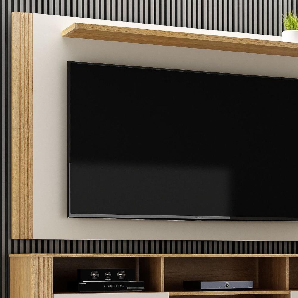 Painel para Tv até 60 Polegadas Diamantina Cinamomo/Off White
