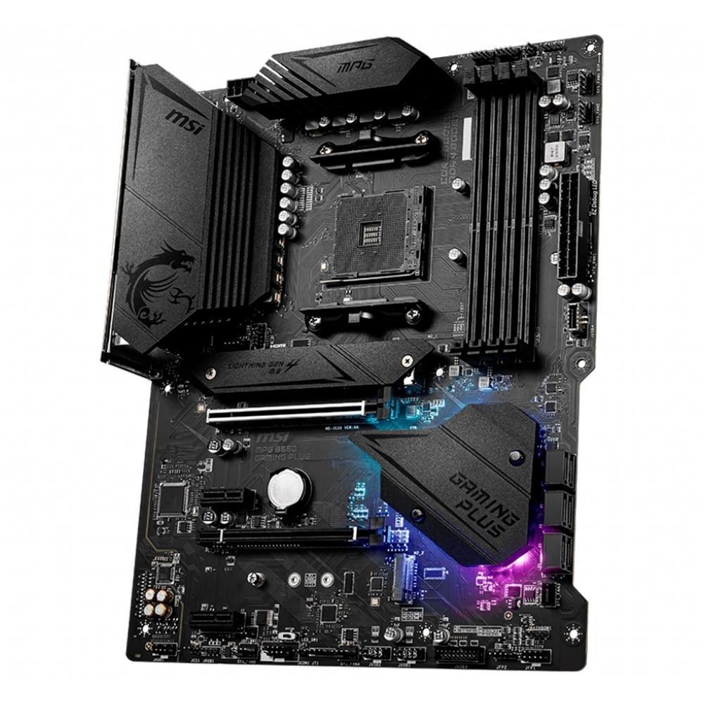 Miniatura Placa-Mãe MSI MPG B550 Gaming Plus, AMD AM4, ATX, DDR4, Preto - MPG B550 GAMING PLUS