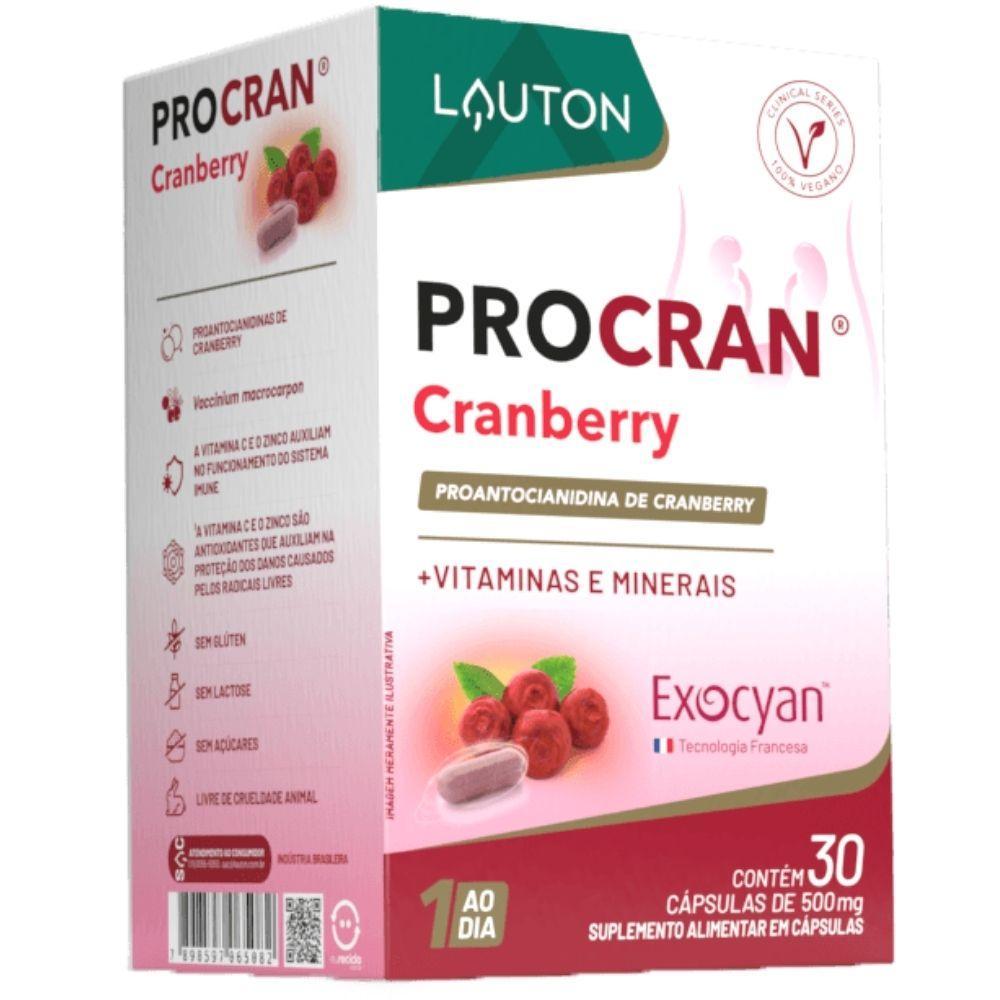 Miniatura Procran Cranberry + Vitamina E, C, Selênio E Zinco 30 Doses