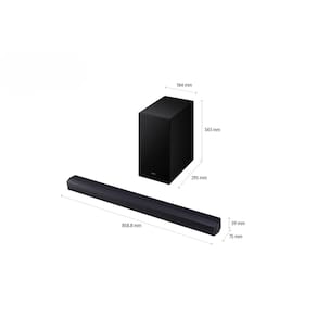 Soundbar Samsung HW-B450F/ZD 300W Bluetooth 2.1 Canais Dolby Audio Titan Black