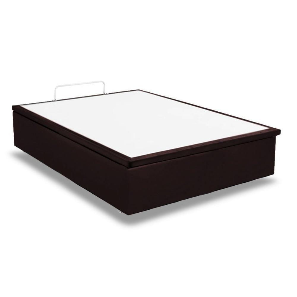 Miniatura Cama Box Baú Universal Queen Courano Brown (158x198x35) - Ortobom