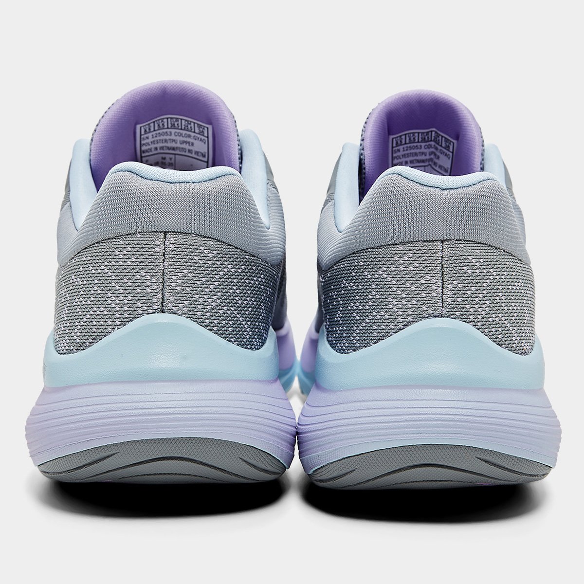 Miniatura Tênis Skechers Go Walk Flex Feminino Cinza+Azul Claro - 34