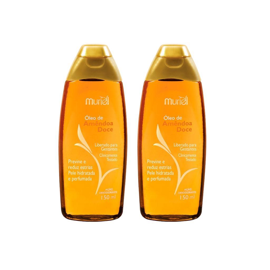 Miniatura Oleo Corporal Muriel 150Ml Amendoas Doce - Kit Com 2Un