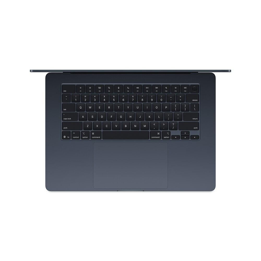 Miniatura Apple Macbook Air 15", M4,  com CPU de 10 núcleos, GPU de 10 núcleos, 16GB RAM, 256GB SSD - Meia-noite