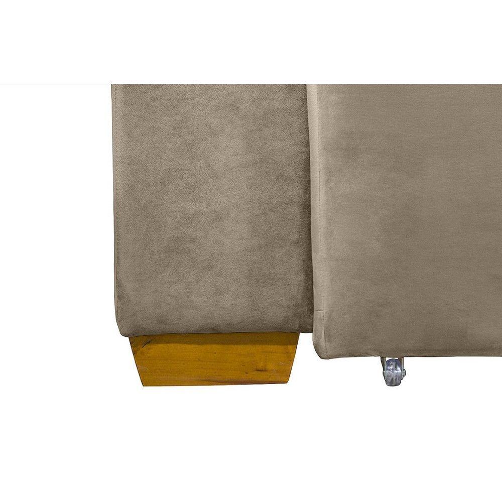 Sofá Modular 6 Lugares Retrátil E Reclinável 3.05M Bege