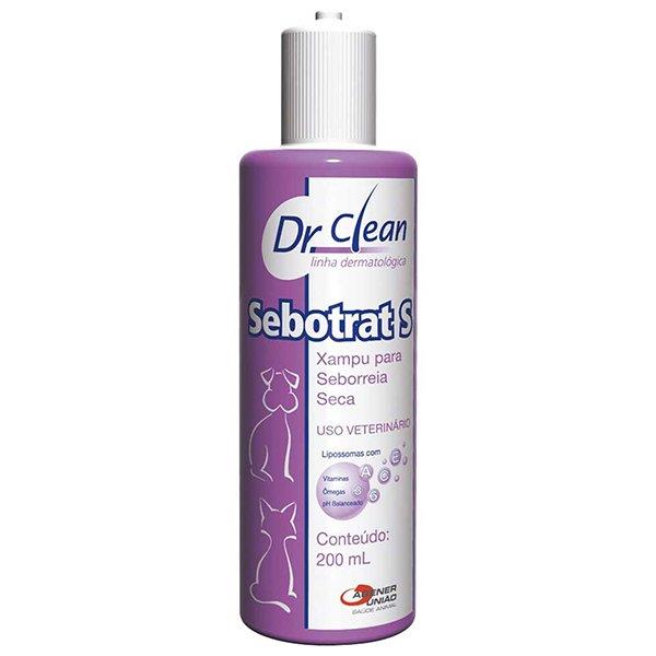Miniatura Shampoo Dr Clean Sebotrat S para Cães e Gatos - 200 mL