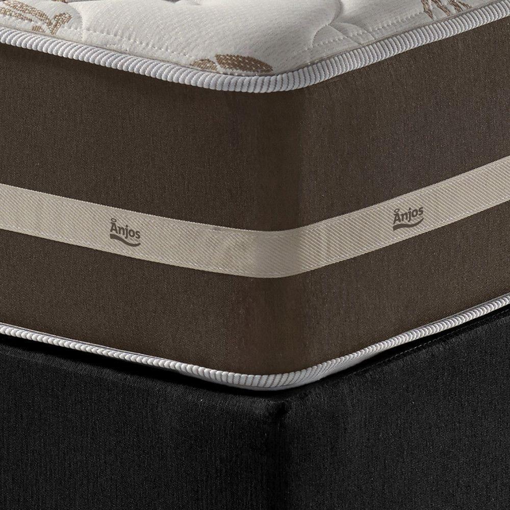 Miniatura Cama Box Solteiro Preto + Colchão Molas Ensacadas Las Vegas