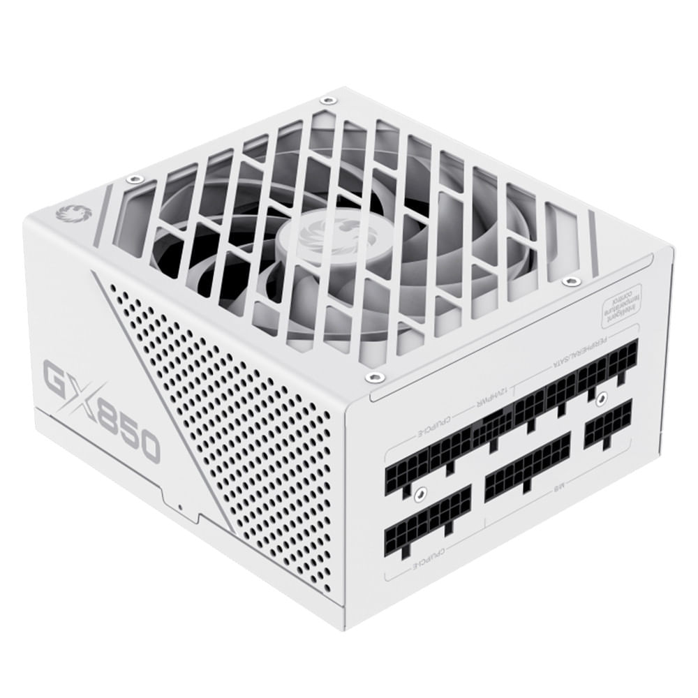 Miniatura Fonte Gamemax 850W GX850 PRO - 80 Plus Gold - Full Modular - White 80 Plus Gold - Branco - 150(L) 140(P) 85(A) mm - 36 meses - Gamemax - ATX Modular - 50 - 60Hz - GX850 PRO - Fonte Gamemax 850W GX850 PRO . - Garantia do Fabricante - Bivolt