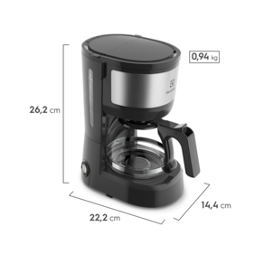 Cafeteira Elétrica Electrolux Efficiente ECM10 15 Xícaras - Preta 110V