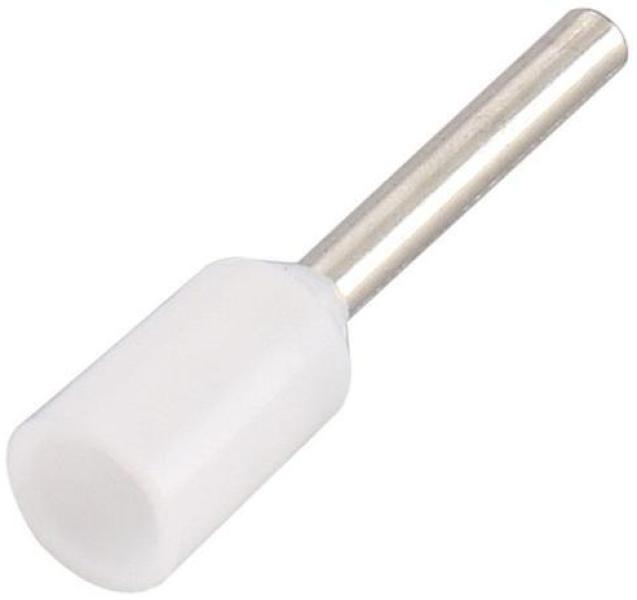 Miniatura Terminal Tubular Ilhós Conector 0,75Mm Pré Isolado - 500 Pçs