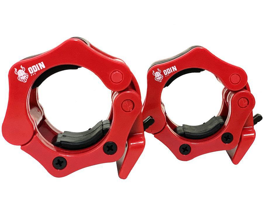 Miniatura Presilha Para Barra Olímpica Lock Jaw Par-Vermelho Odin Fit