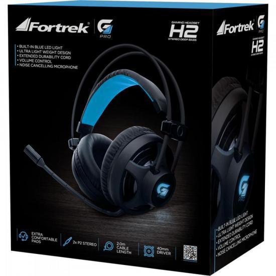 Miniatura Headset Gamer Pro H2 Preto Fortrek