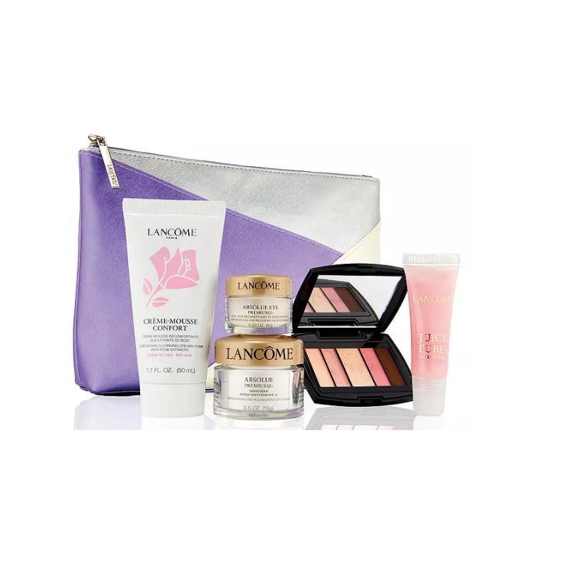 Miniatura Necessaire Lilas Com Produtos Faciais Absolue E Maquiagens