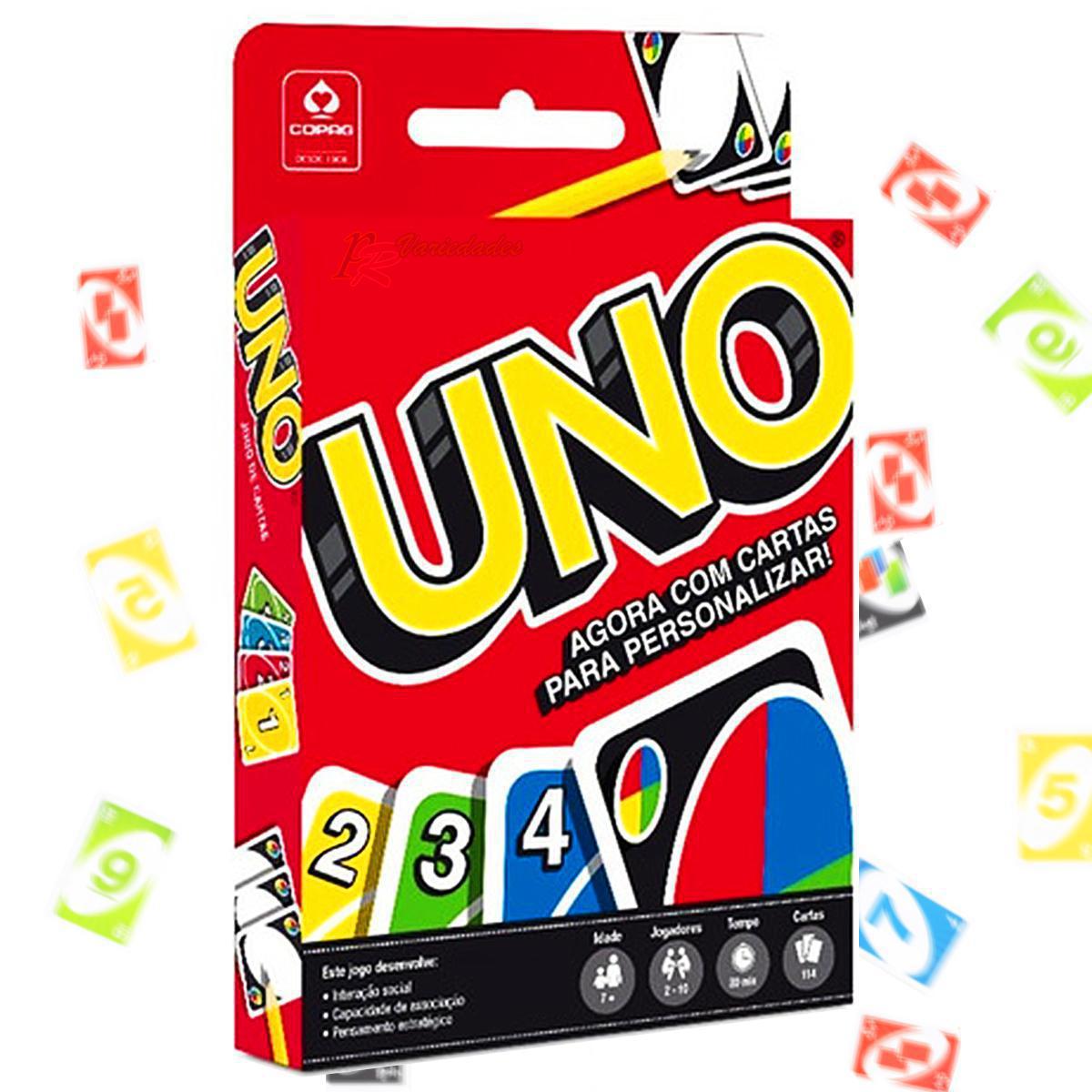 Miniatura Jogo De Cartas Uno - Com Cartas Para Personalizar Copag - Jogo de cartas e baralho - 7906518518255 - Uno - 7896008981891 - 1