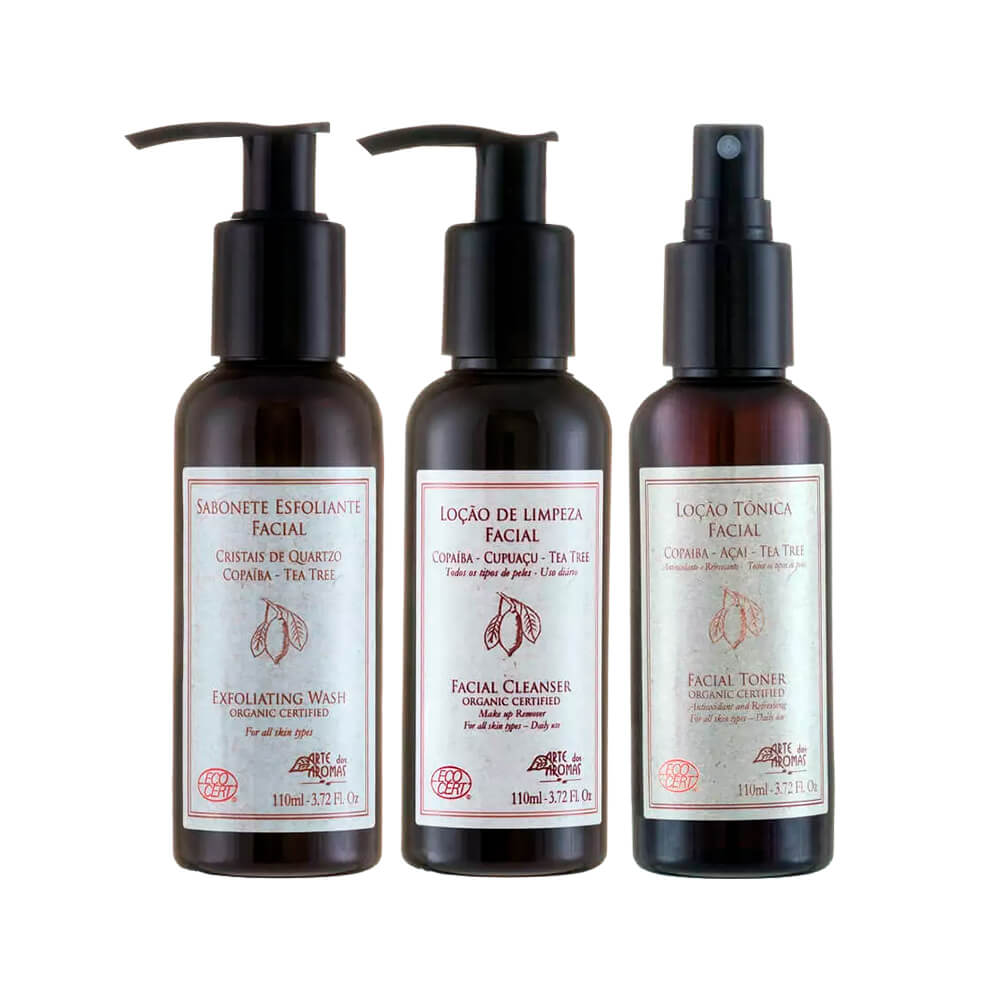 Miniatura Kit Facial Orgânico Limpeza e Tonificação Pele Mista e Oleosa - Arte dos Aromas
