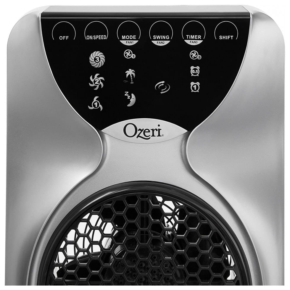 Miniatura Ventilador de Torre Ozeri OZF3 S com Tecnologia Passiva de Redução de Ruído, 110V, Cinza