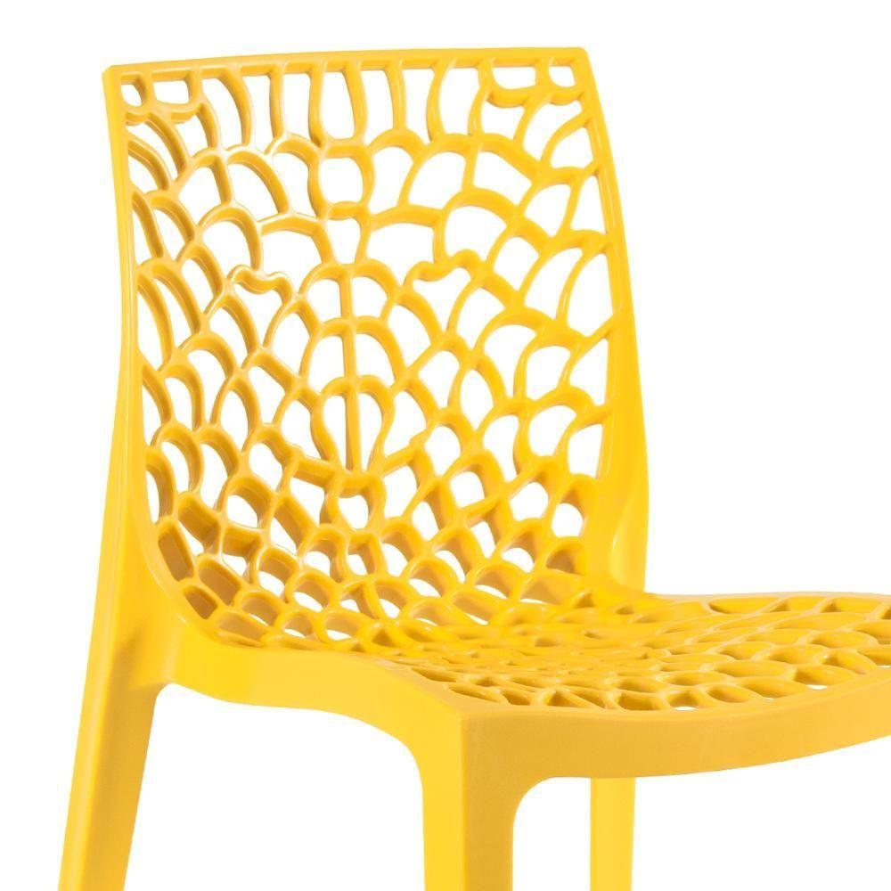 Kit 8 Cadeiras Gruvyer Amarelo