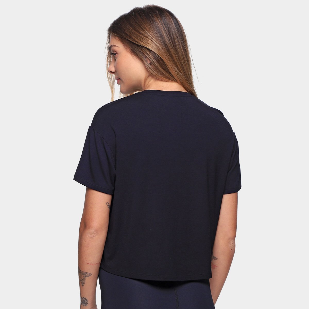 Miniatura Cropped New Balance Drapey Feminino Preto - G