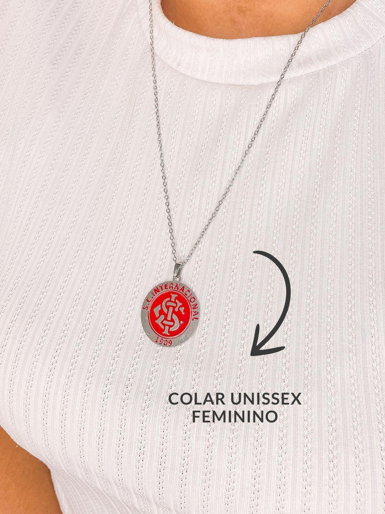Colar Cordão Corrente 55Cm Feminino Masculino Pingente Time