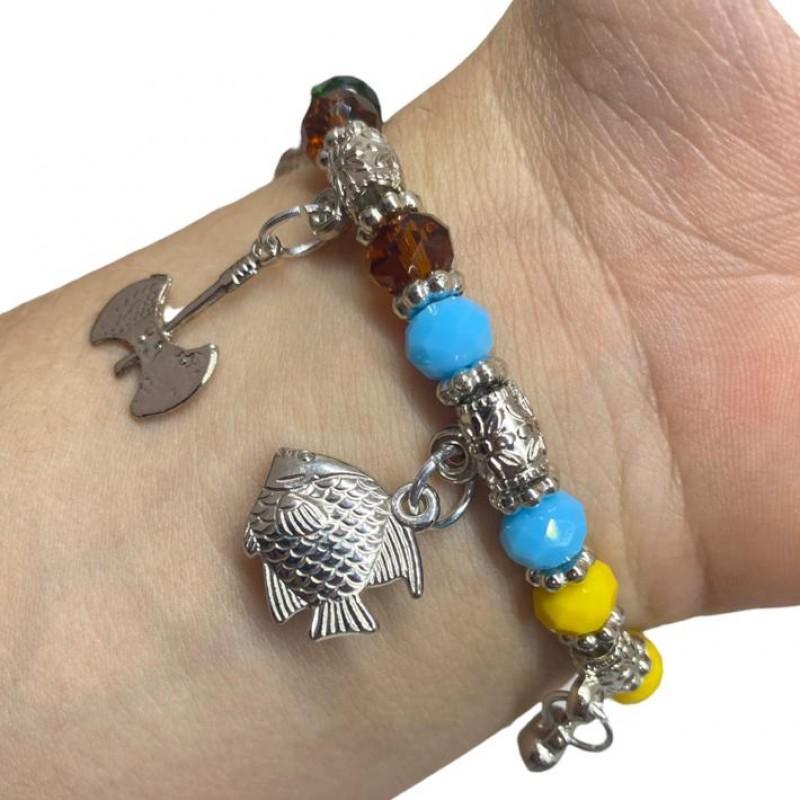 Miniatura Pulseira 7 Sete Linhas Umbanda E Candomblé - Escolha A Cor