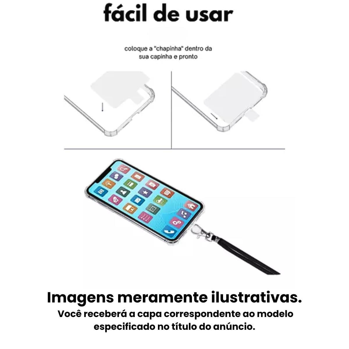 Miniatura Capa Com Cordão Moto G13 + Película De Vidro 3D - Armyshield