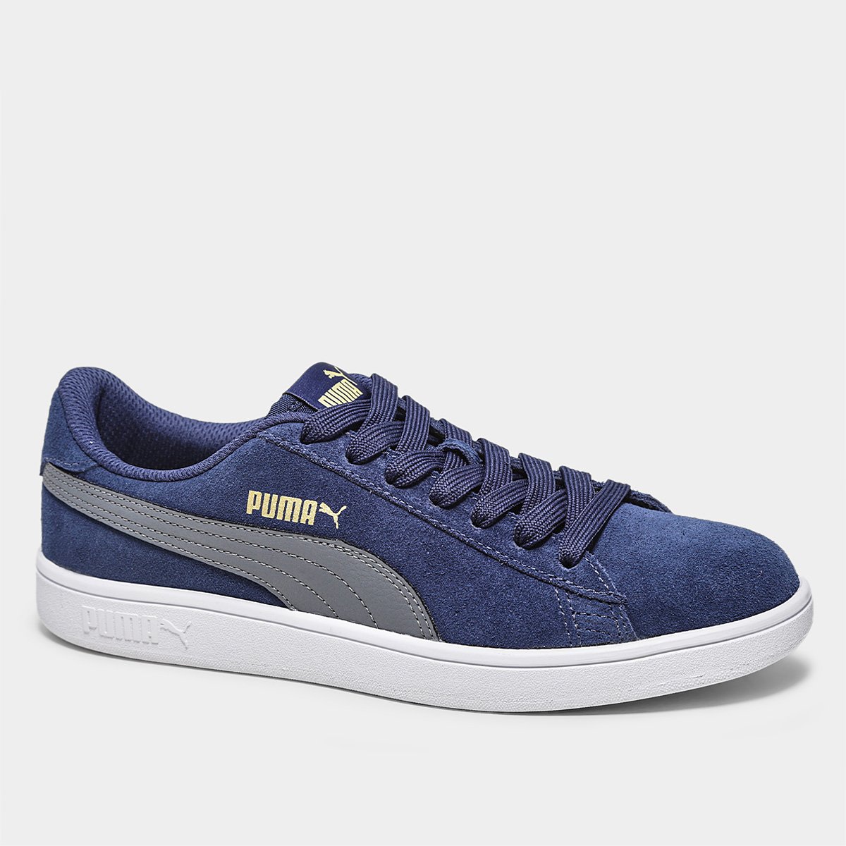 Miniatura Tênis Puma Smash V2 Masculino Azul - 38