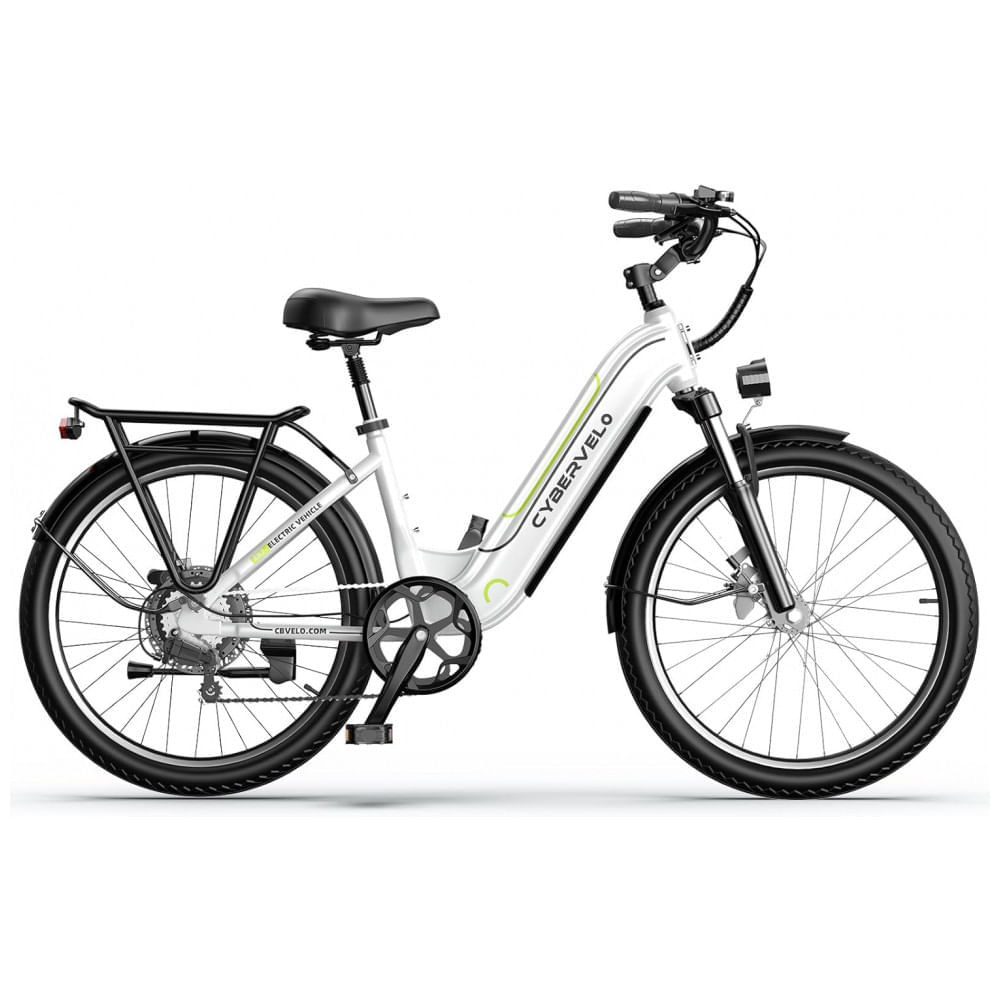 Miniatura Bicicleta Elétrica 1000 Peak para Adultos, Autonomia de até 80 Quilômetros com Bateria Removível, E-bike de 26'' com 7 Velocidades para Praia, Neve e