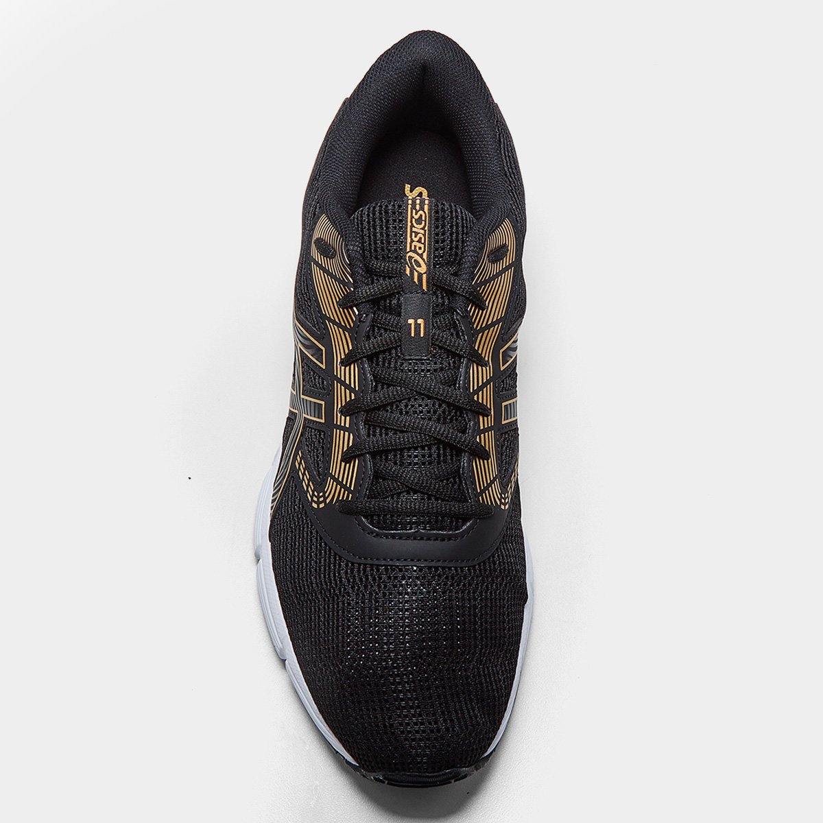 Miniatura Tênis Asics Gel-Impression 11 Masculino Preto+Dourado - 43
