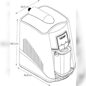Miniatura Purificador de Água Colormaq CPUHFB Filtro 4.000L Água Gelada e Natural Branco 110V