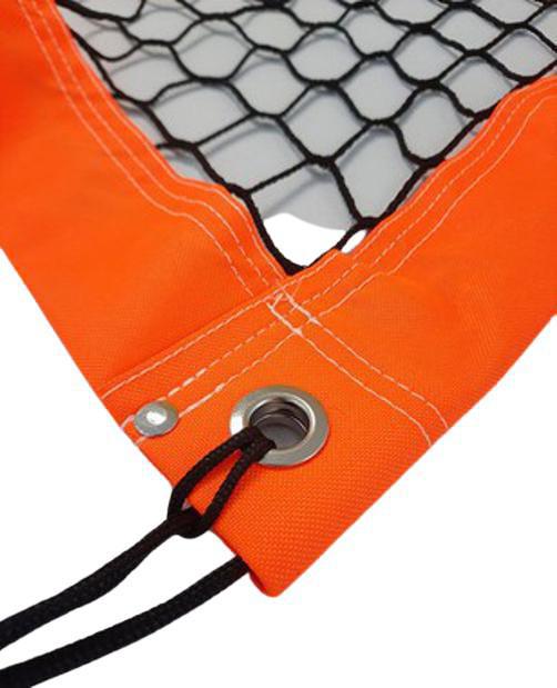 Miniatura Rede Beach Tennis Oficial 4 Faixas Laranja Poliéster 1,5Mm