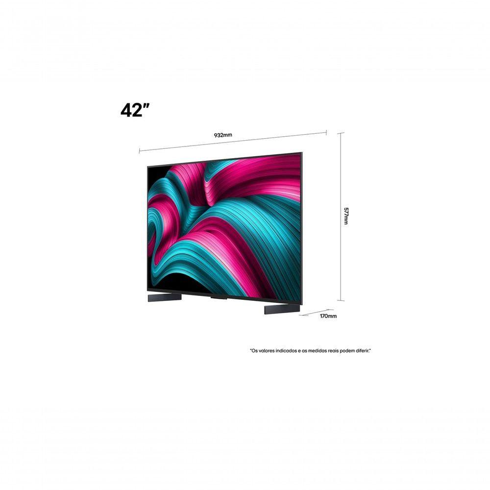 Smart TV LG OLED Evo AI C5 4K de 42 Polegadas 2025
