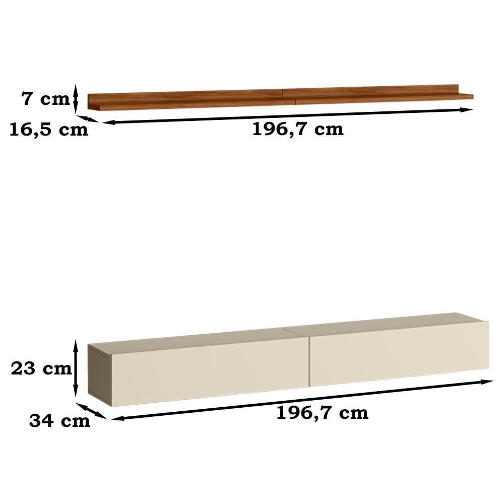 Miniatura Painel Ripado Placa Tv 80 Projetta 218x249 Cinamo Mell Off White Mbl Cinamo Mell Off White