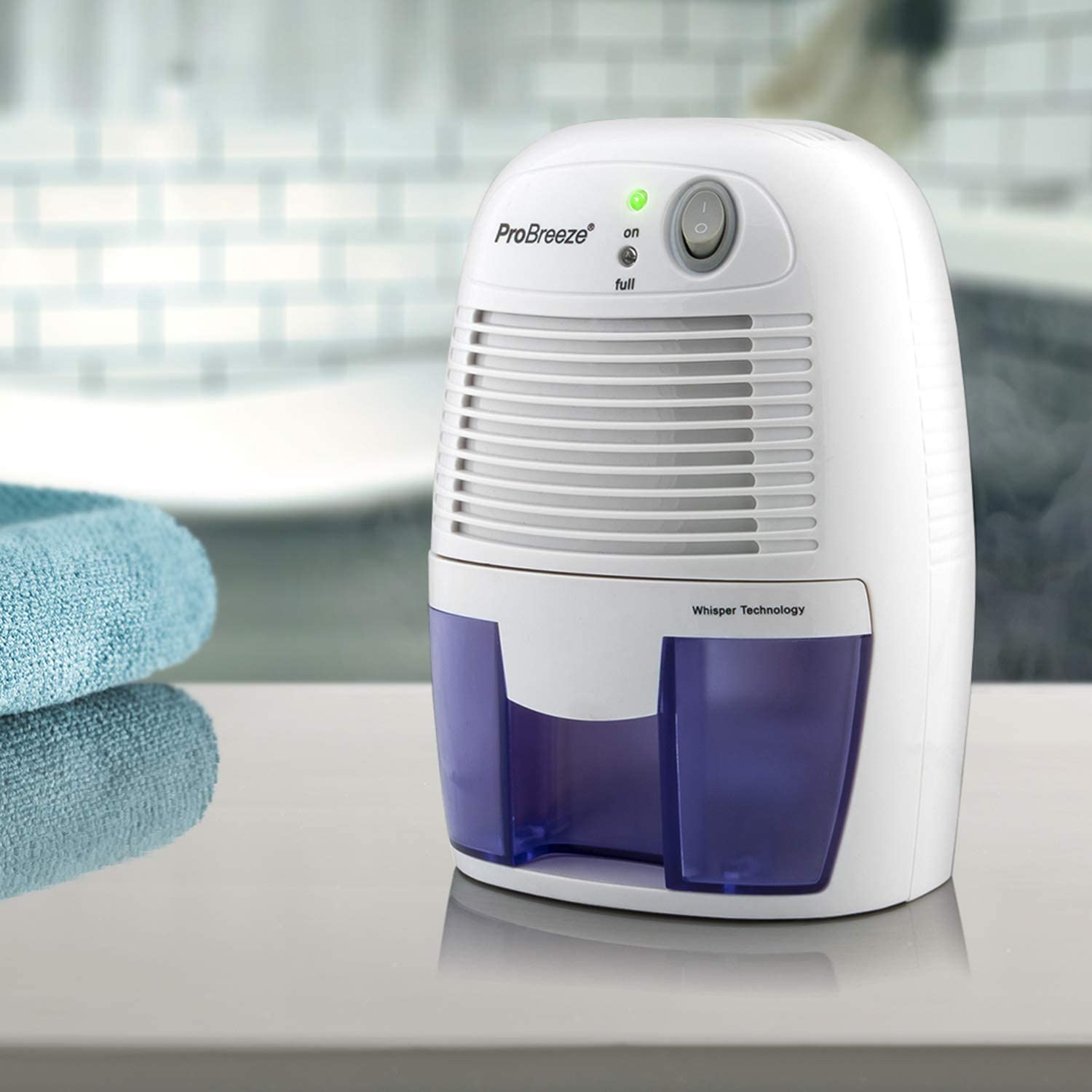 Desumidificador Mini Pro Breeze 45m2 Portátil BrancoAzul 110V