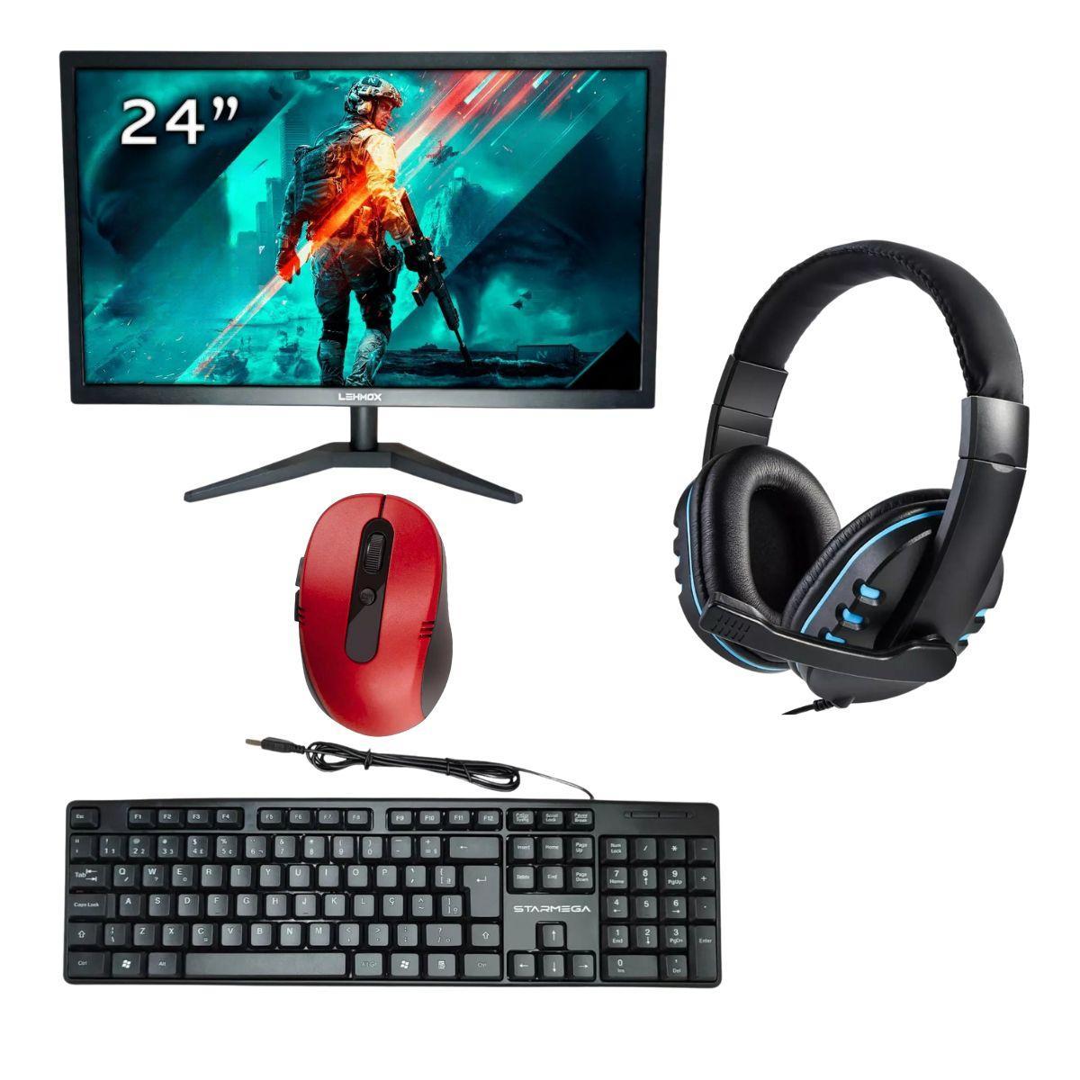 Miniatura Kit 1 Monitor Led Full Hd 60Hz Mais Periféricos - Kit 1
