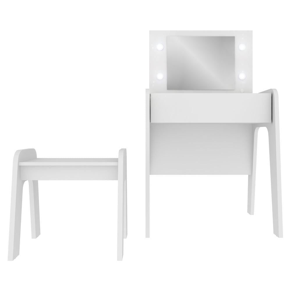 Miniatura Penteadeira Luzes De Led e 1 Gaveta Multimóveis