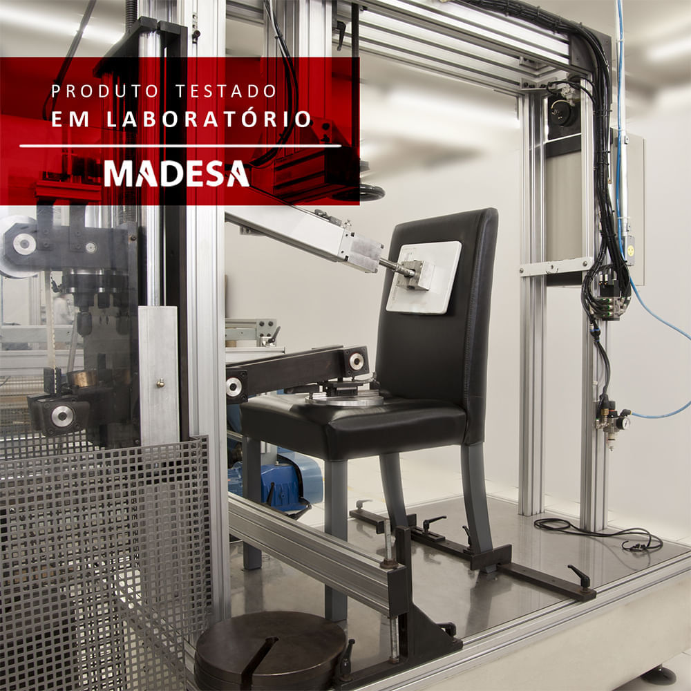 Miniatura Conjunto Sala de Jantar Madesa Luana Mesa Tampo de Madeira com 4 Cadeiras Rustic/Lírio Bege Cor:Rustic/Lírio Bege