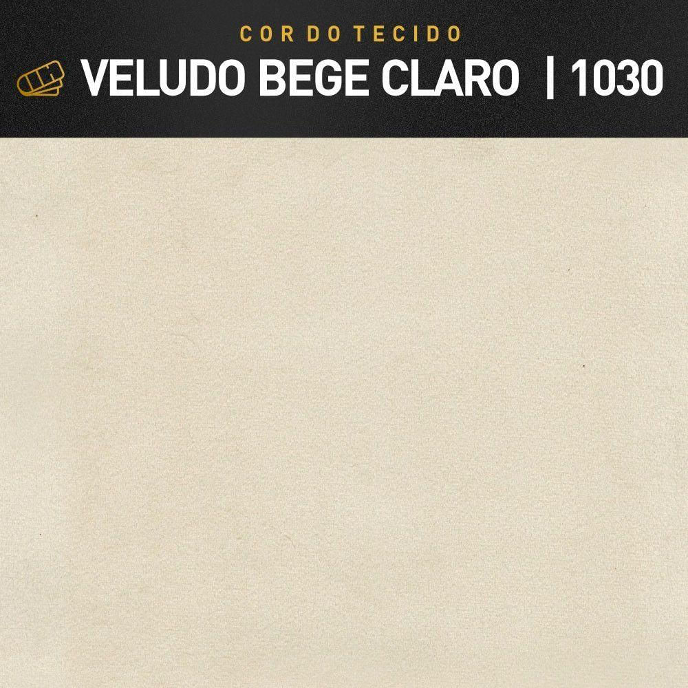 Miniatura Sofá Fixo Aquiles 2 Lugares Luxo 160cm Castellar Móbile Bege Claro