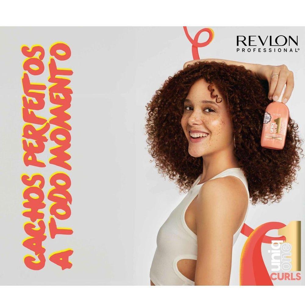 Miniatura Revlon Professional Uniq One Curls Treatment Máscara Em Spray Laranja 230ml