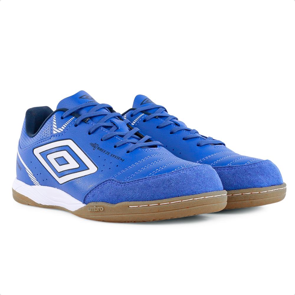 Miniatura Chuteira Futsal Umbro X-Comfort Masculina Azul / Branco - 42