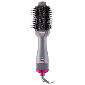 Miniatura Escova Secadora Philco Advance PES25SR com Cabo Giratório Bivolt 1300W - Cinza e Rosa