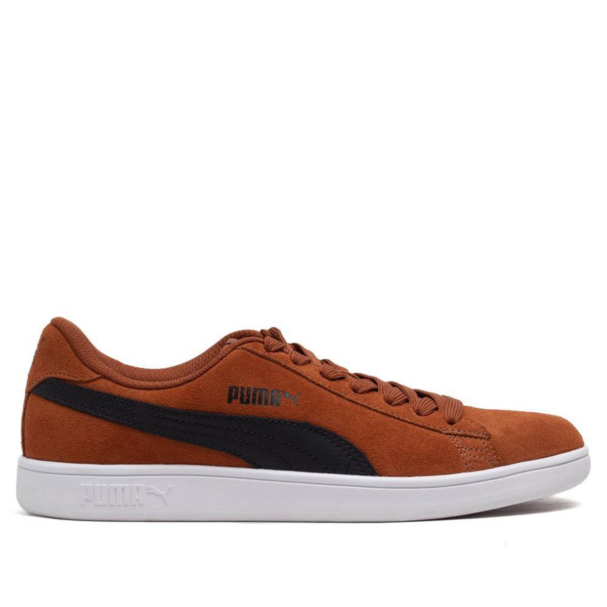 Miniatura Tênis Puma Smash V2 Masculino Marrom+Preto - 35