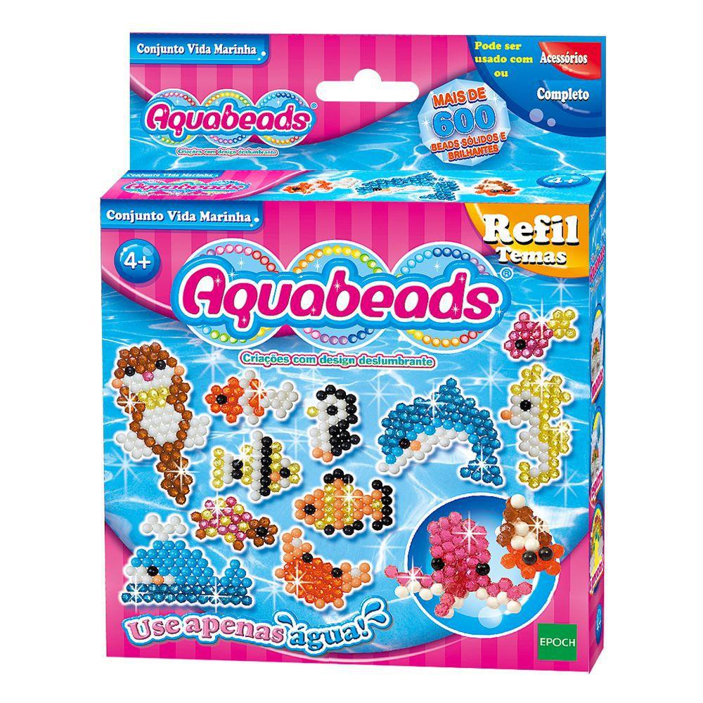 Miniatura Brinquedo Aquabeads Novo Conjunto Vida Marinha Epoch 30638