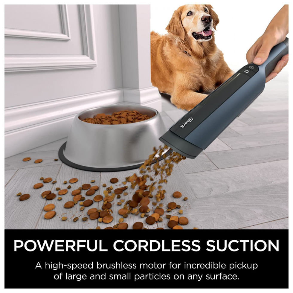 Miniatura Aspirador de Mão Ultraleve e Portátil com Sucção Poderosa Shark WV410BL, 110V, Azul